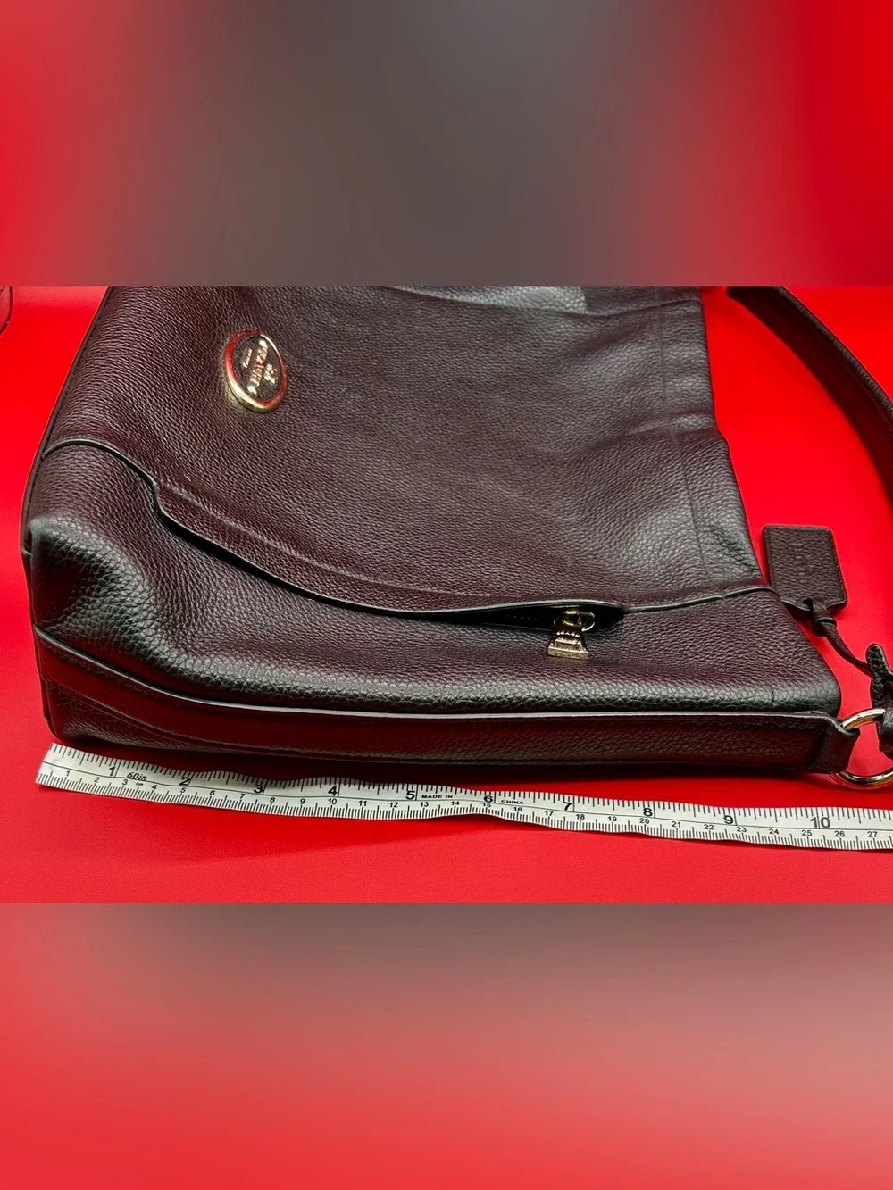 COACH Scout Hobo - Black Pebble Leather.